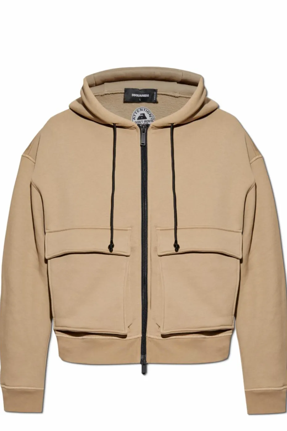 Dsquared2 beżowy Bluza z logo