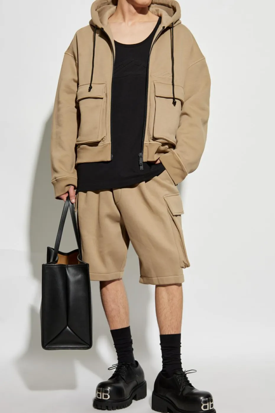 Dsquared2 beżowy Bluza z logo