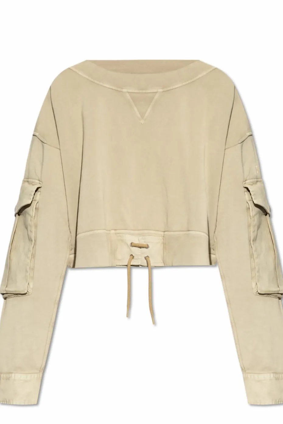Dsquared2 beżowy Bluza z wiązaniem