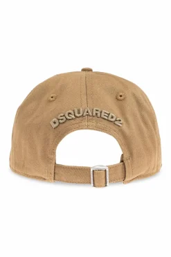Dsquared2 beżowy Czapka z daszkiem