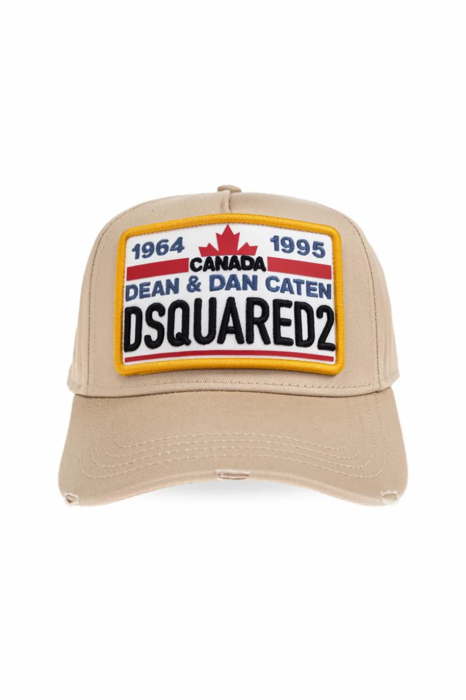 Dsquared2 beżowy Czapka z daszkiem