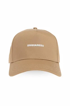 Dsquared2 beżowy Czapka z daszkiem