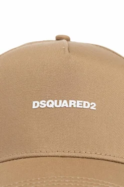 Dsquared2 beżowy Czapka z daszkiem