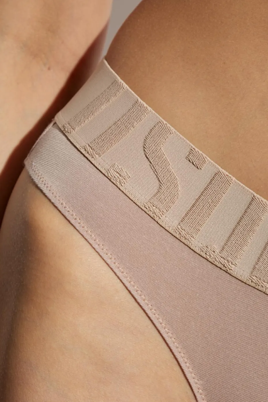 Dsquared2 beżowy Figi z logo