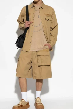 Dsquared2 beżowy Koszula z logo