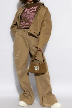 Dsquared2 beżowy Kurtka z kieszeniami