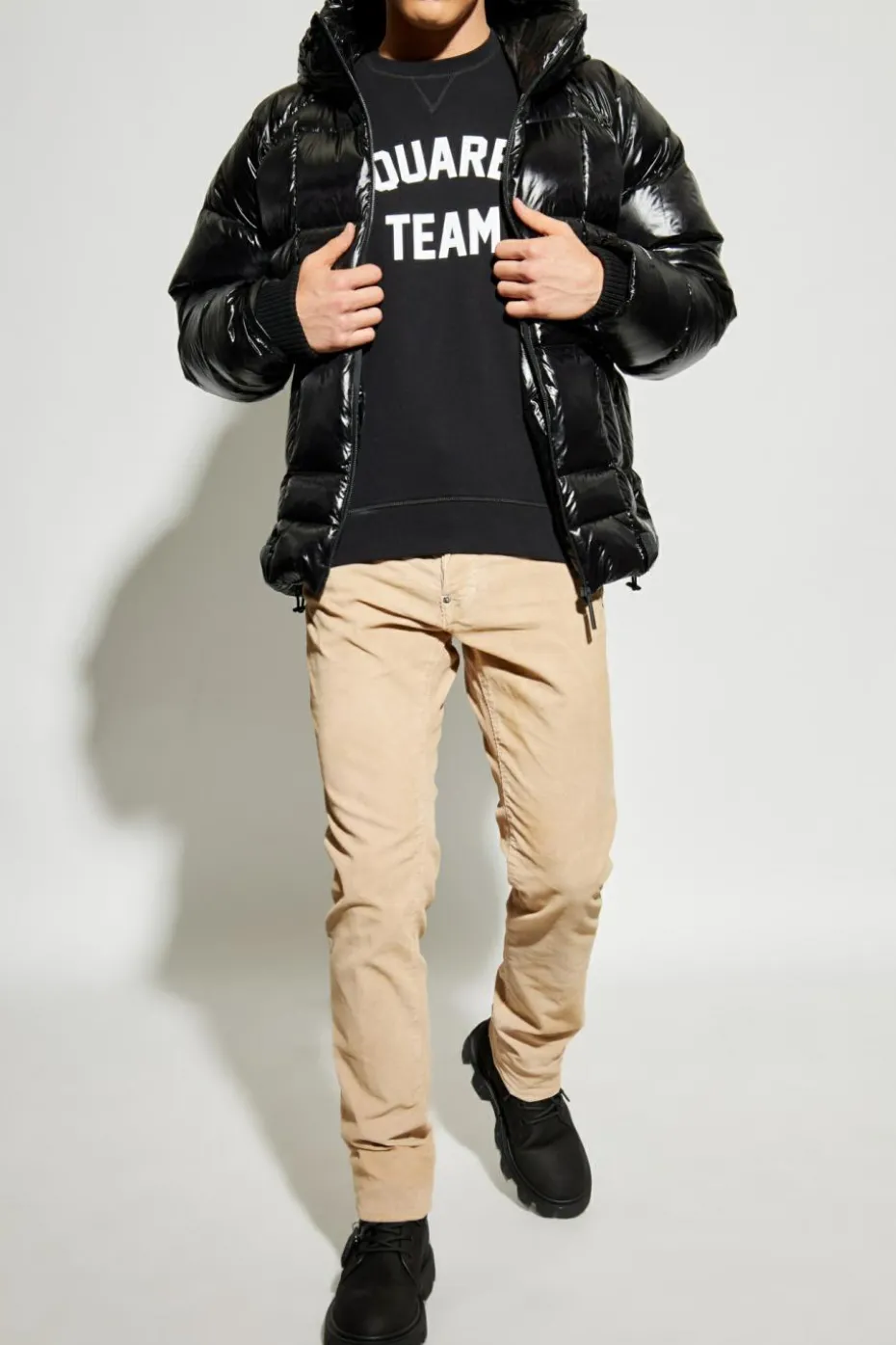 Dsquared2 beżowy Spodnie `Cool Guy`