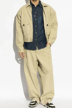 Dsquared2 beżowy Spodnie `Easy Zoot`