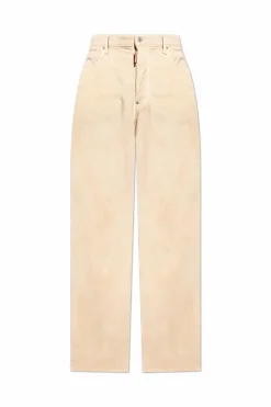 Dsquared2 beżowy Spodnie `Loose`