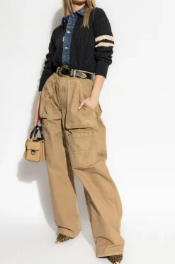 Dsquared2 beżowy Spodnie typu `cargo`