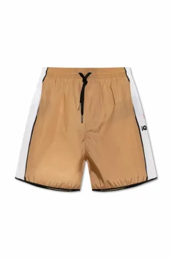 Dsquared2 beżowy Szorty kąpielowe z logo
