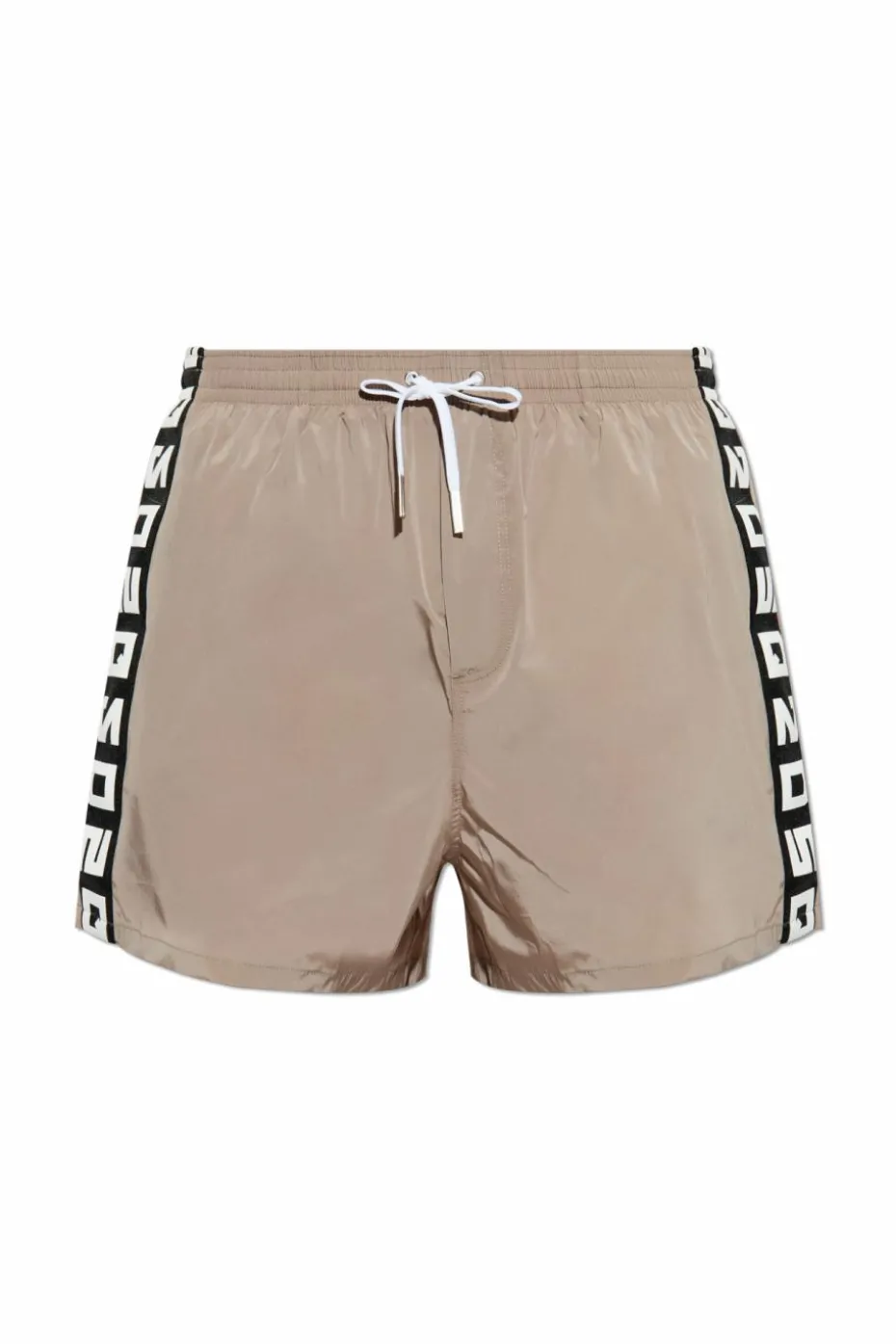 Dsquared2 beżowy Szorty kąpielowe z logo
