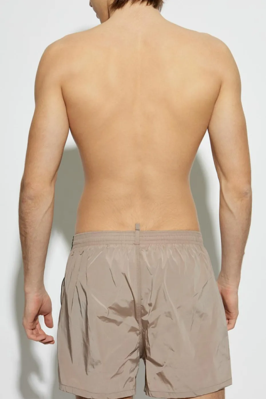 Dsquared2 beżowy Szorty kąpielowe z logo