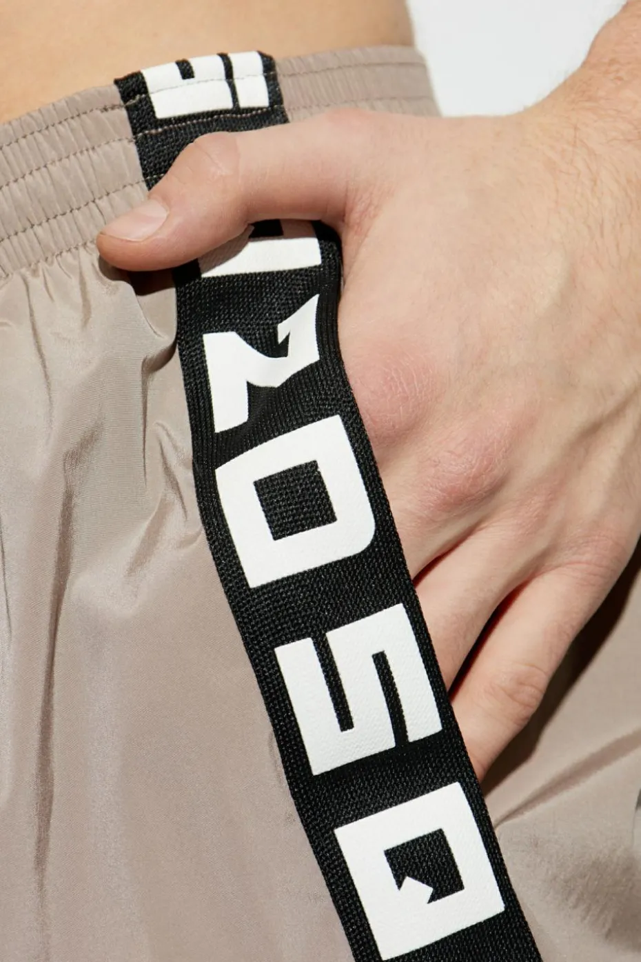 Dsquared2 beżowy Szorty kąpielowe z logo