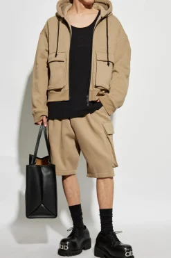 Dsquared2 beżowy Szorty typu `cargo`