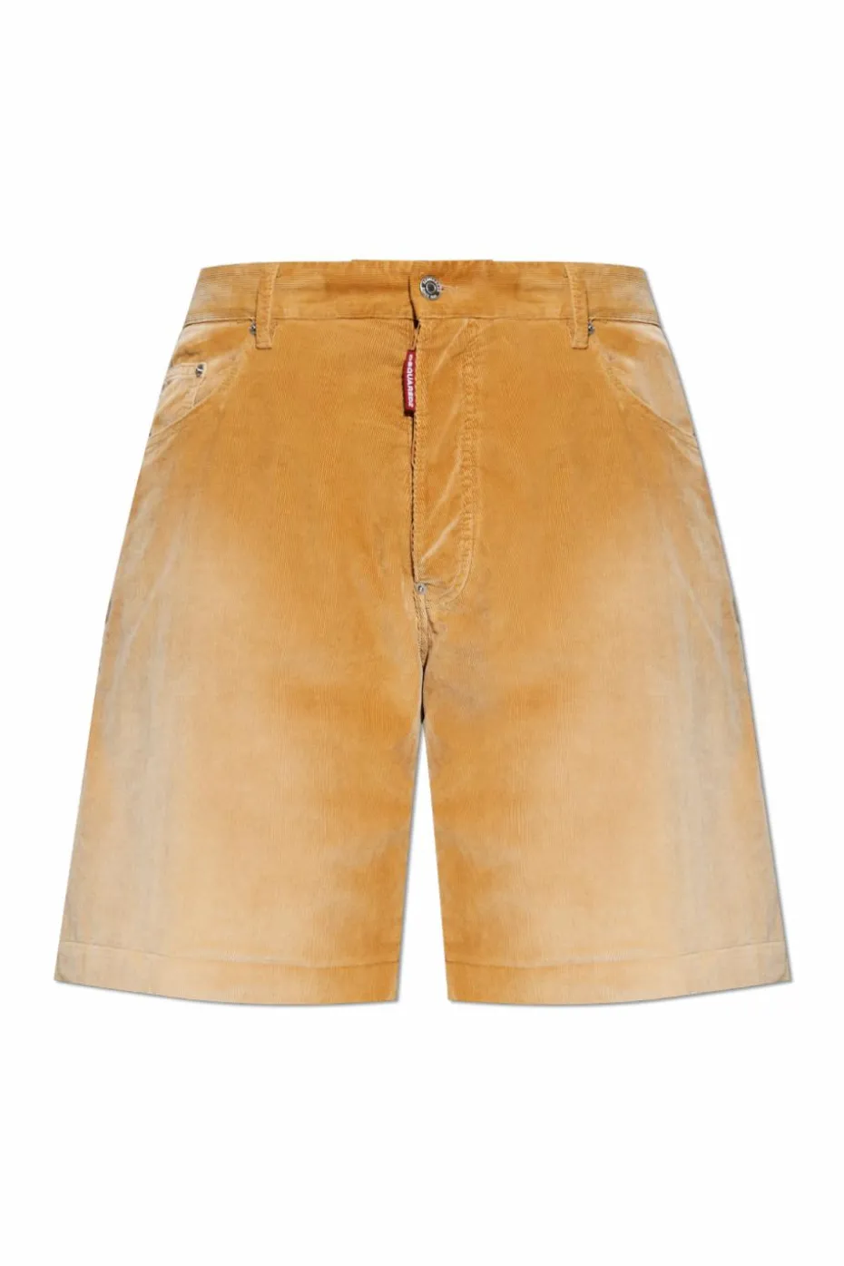 Dsquared2 beżowy Sztruksowe szorty