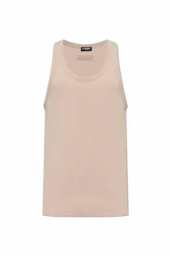 Dsquared2 beżowy Top z kolekcji `Underwear`