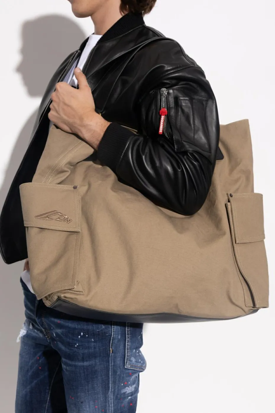 Dsquared2 beżowy Torba typu `shopper`
