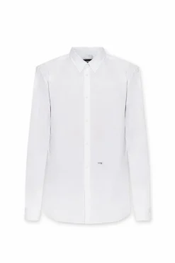 Dsquared2 BIAŁY Bawełniana koszula