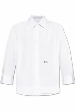 Dsquared2 BIAŁY Bawełniana koszula