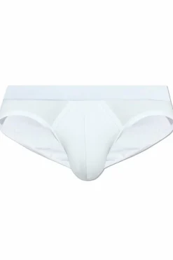 Dsquared2 BIAŁY Bawełniane slipy z logo