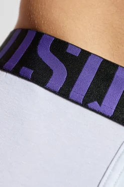 Dsquared2 BIAŁY Bawełniane bokserki z logo