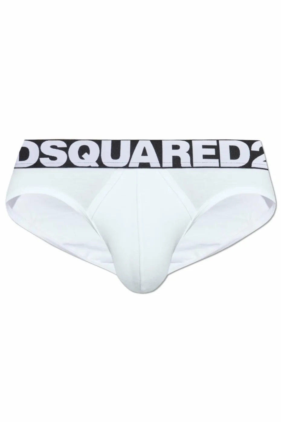 Dsquared2 BIAŁY Bawełniane slipy z logo