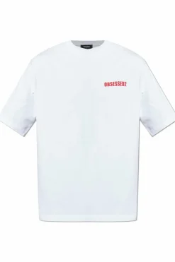 Dsquared2 BIAŁY Bawełniany t-shirt