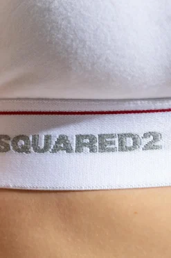 Dsquared2 BIAŁY Biustonosz z logo