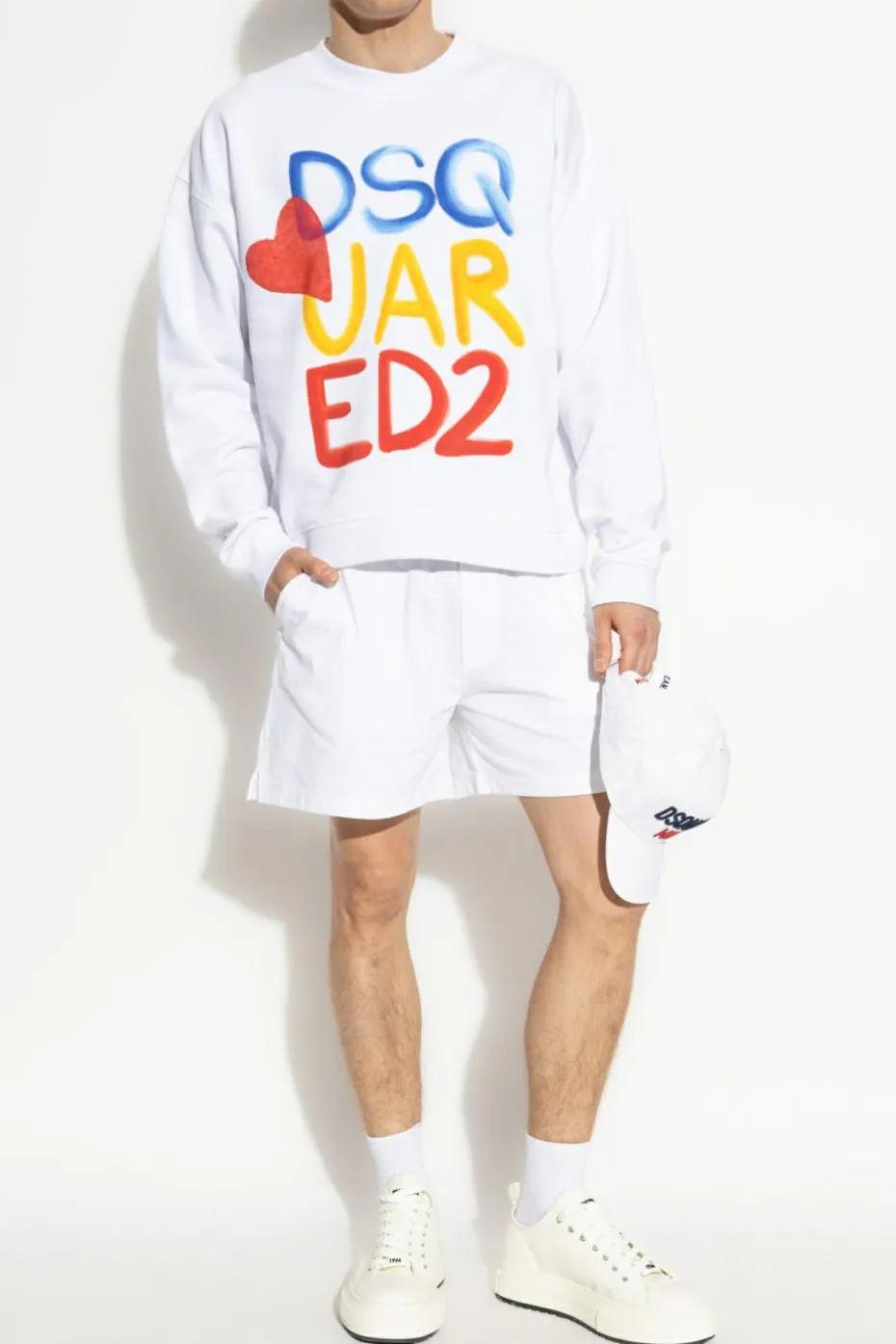 Dsquared2 BIAŁY Bluza kapsuła `Summer Lovers`