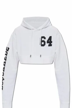 Dsquared2 BIAŁY Bluza z kapturem