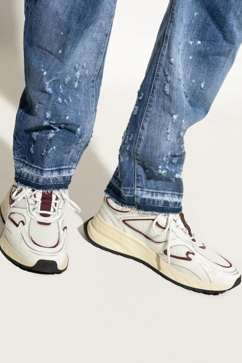 Dsquared2 BIAŁY Buty sportowe `Sprinter`