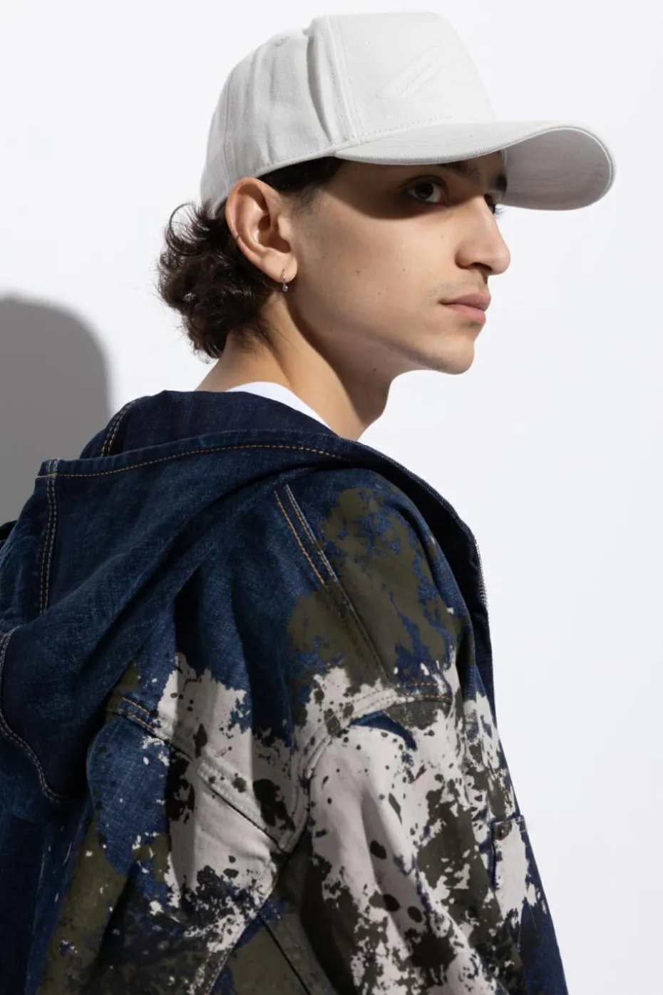 Dsquared2 BIAŁY Czapka z daszkiem