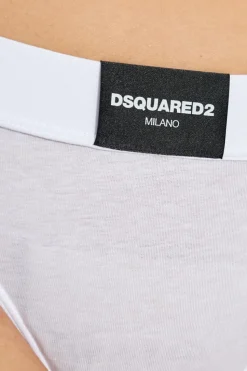 Dsquared2 BIAŁY Figi z logo