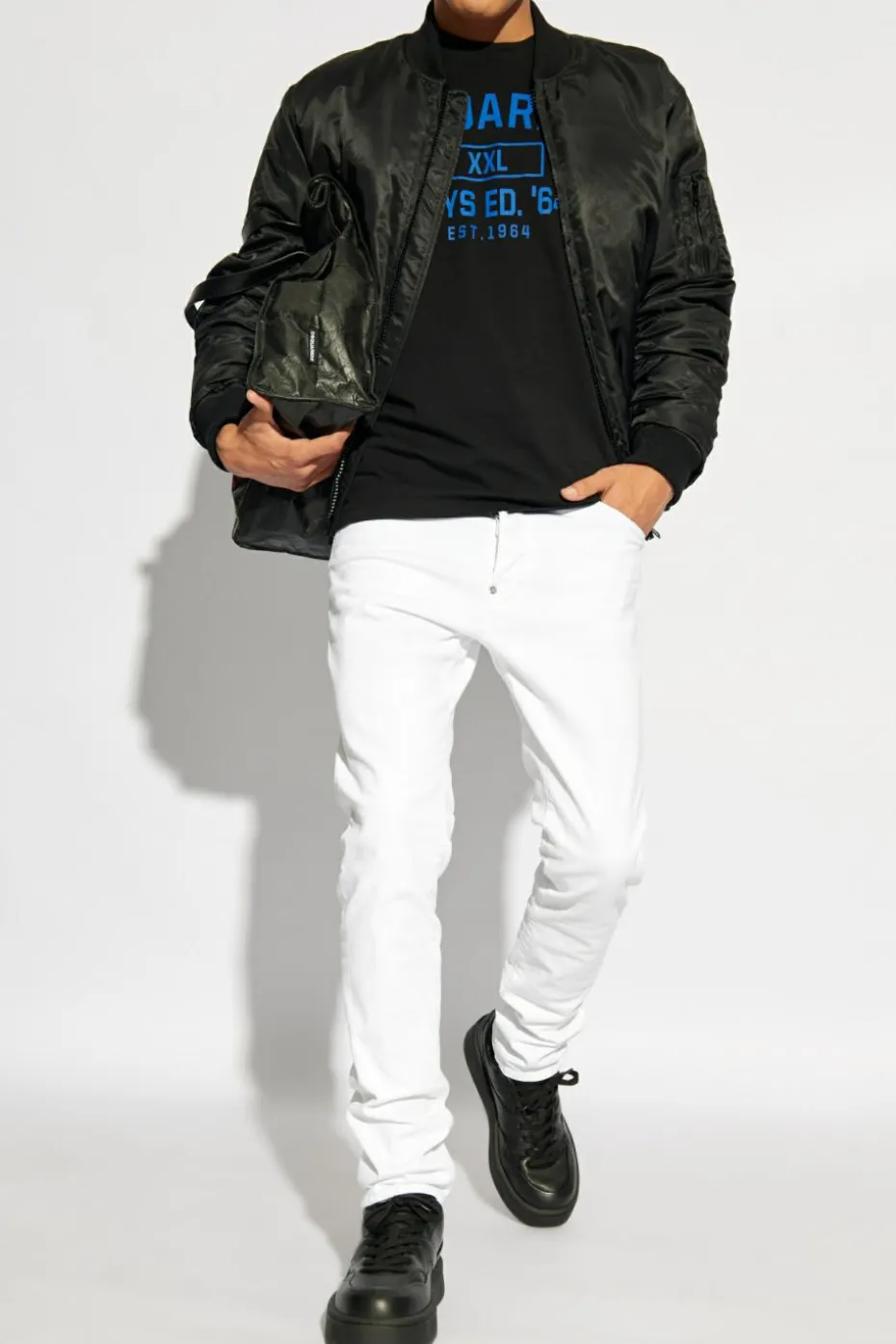 Dsquared2 BIAŁY Jeansy `Cool Guy`