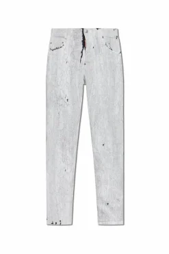 Dsquared2 BIAŁY Jeansy `Skater`