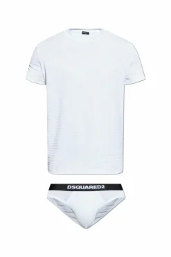 Dsquared2 BIAŁY Komplet bieliźniany: t-shirt i slipy