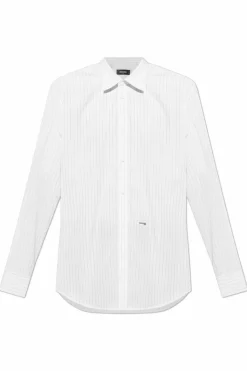 Dsquared2 BIAŁY Koszula ze wzorem w pasy