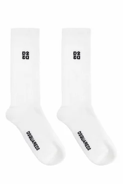 Dsquared2 BIAŁY Skarpety z logo