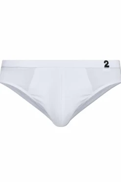 Dsquared2 BIAŁY Slipy z logo