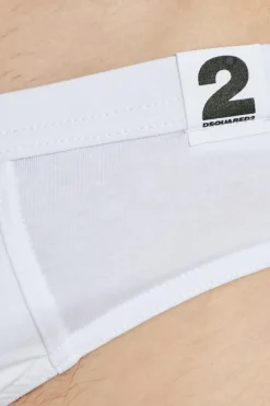 Dsquared2 BIAŁY Slipy z logo