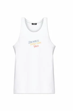 Dsquared2 BIAŁY Top kapsuła `Summer Lovers`