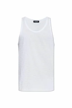 Dsquared2 BIAŁY Top z kolekcji `Underwear`