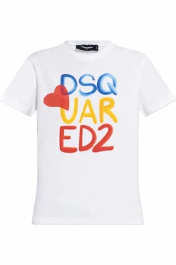 Dsquared2 BIAŁY T-shirt kapsuła `Summer Lovers`