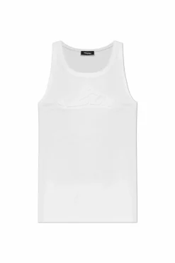 Dsquared2 BIAŁY T-shirt bez rękawów