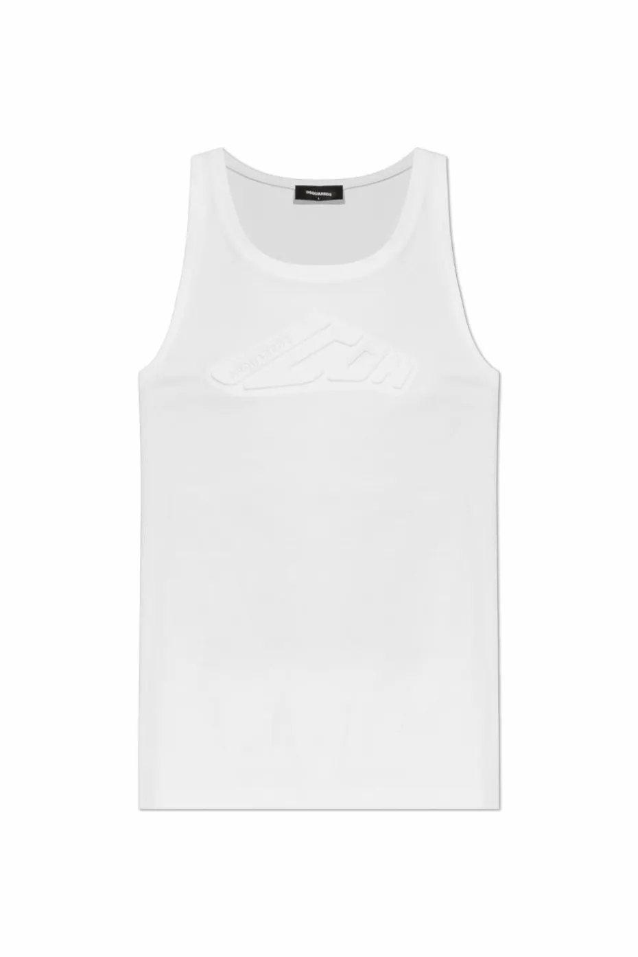Dsquared2 BIAŁY T-shirt bez rękawów