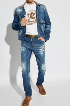 Dsquared2 BIAŁY T-shirt kapsuła 'Invicta'