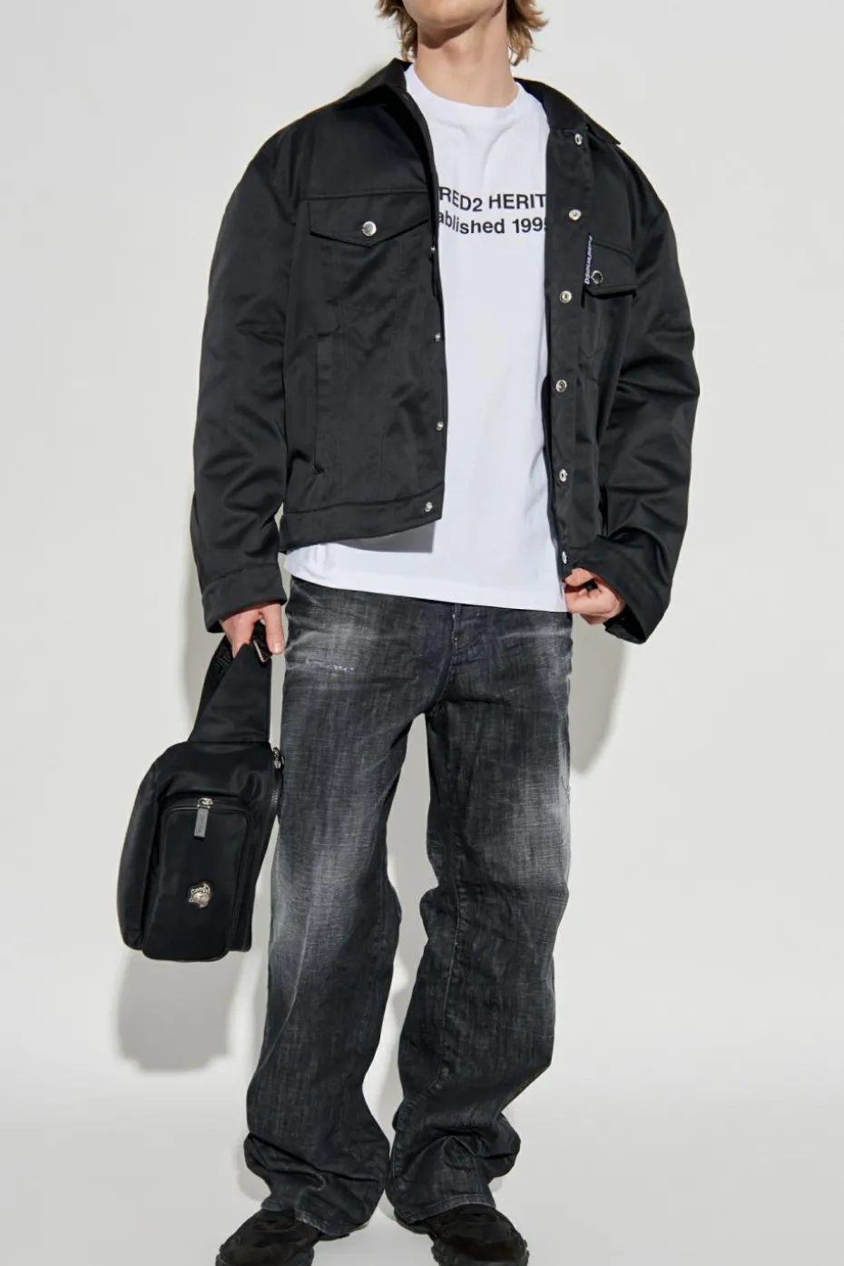 Dsquared2 BIAŁY T-shirt z logo