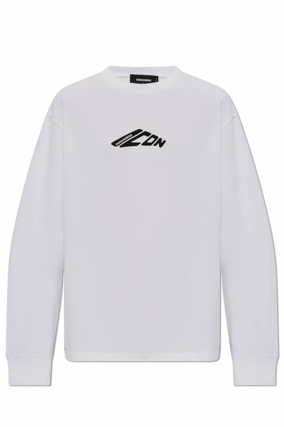 Dsquared2 BIAŁY T-shirt z długimi rękawami