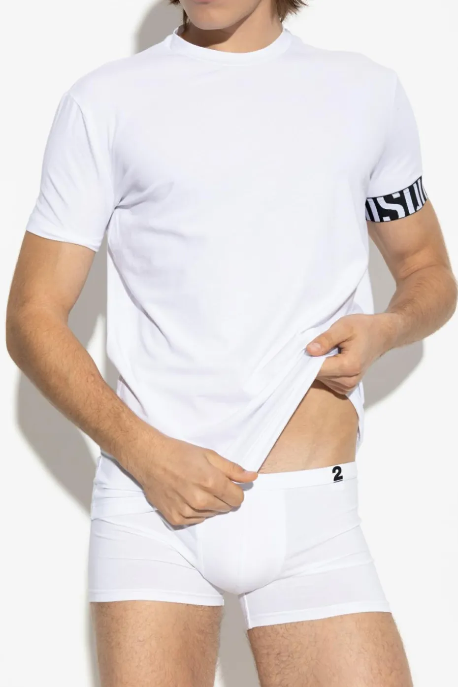 Dsquared2 BIAŁY T-shirt z kolekcji `Underwear`